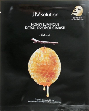 Маска для обличчя JM Solution Honey Luminous Royal Propolis Mask тканинна з екстрактом прополісу 30 г