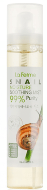 Мист для лица FarmStay La Ferme увлажняющий успокаивающий Snail Moisture Soothing Mist 120 мл