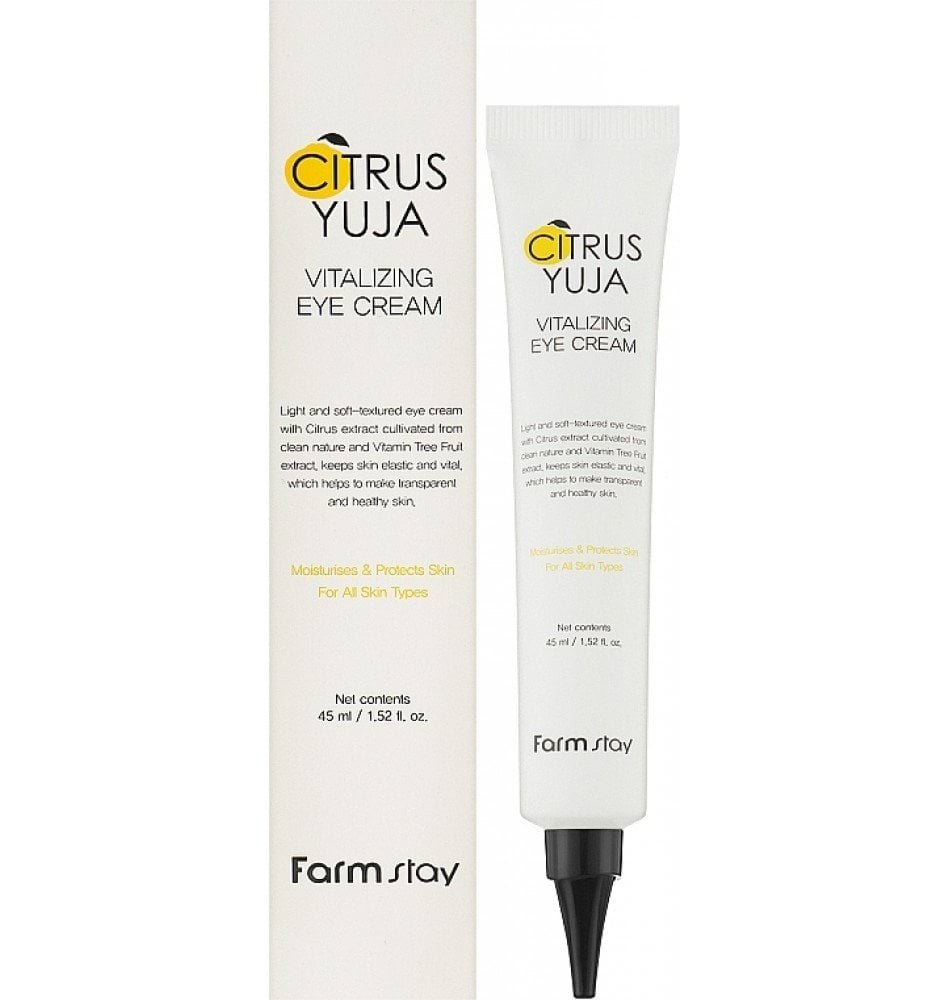 Крем під очі FarmStay Citrus Yuja вітамінізований з екстрактом Юдзу 45мл