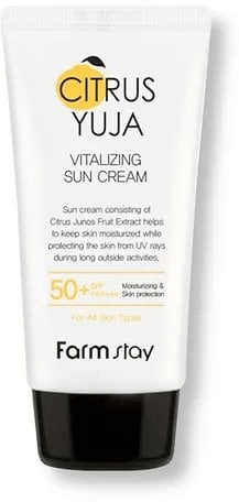 Крем для лица Farmstay Citrus Yuja Vitalizing Sun Cream SPF 50+, 70 мл