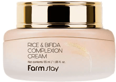 Крем для лица FarmStay Rice & Bifida с пробиотиками для защиты и улучшения цвета кожи 55 мл