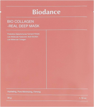 Маска для обличчя Biodance Bio-Collagen Real Deep Mask Sheet гідрогелева з колагеном 34 г