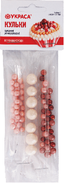 Кульки цукрові Украса декоративні перламутр 3 стіки, 17 г, 1 упаковка
