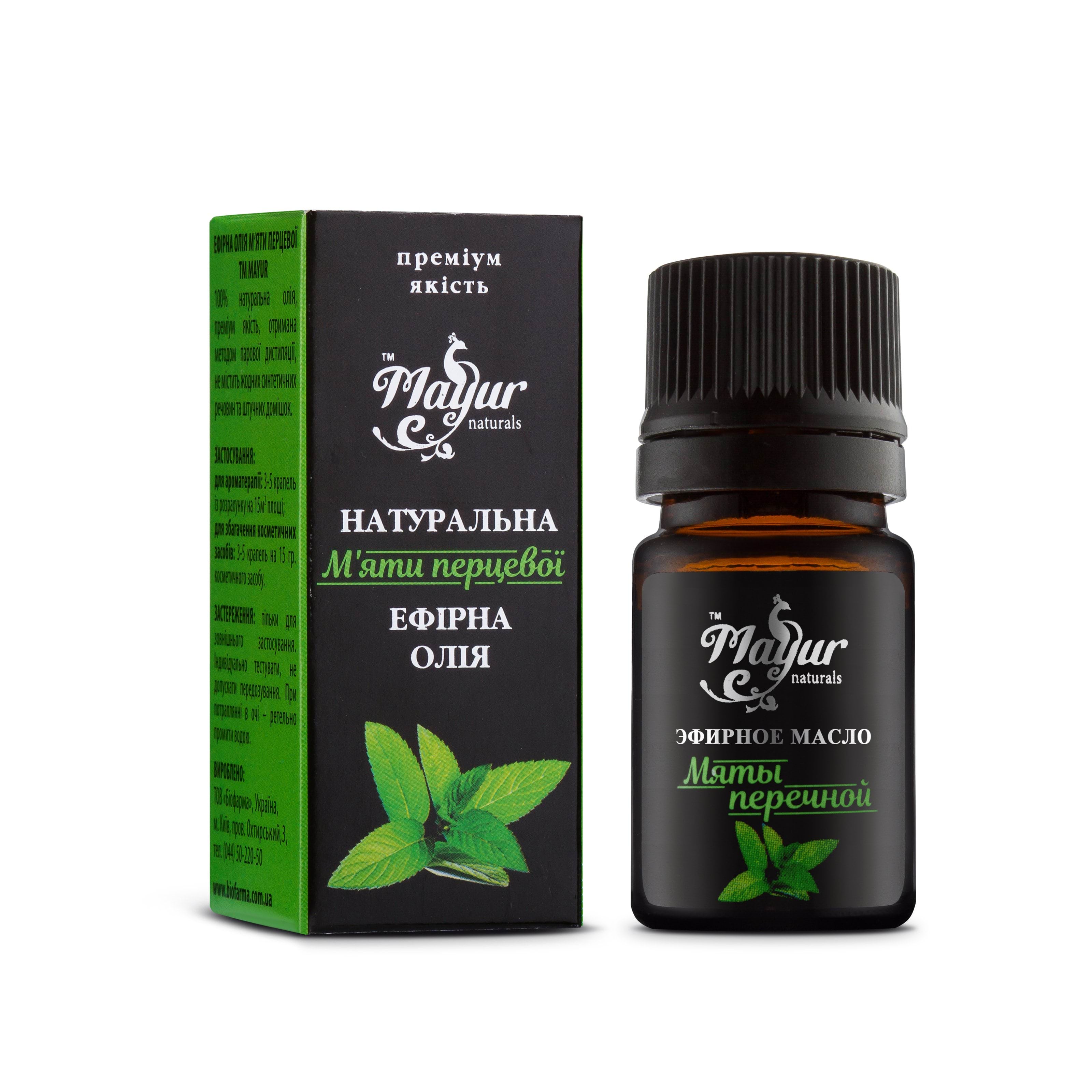 Mayur олія ефірна М'яти Перцевої, 5 мл