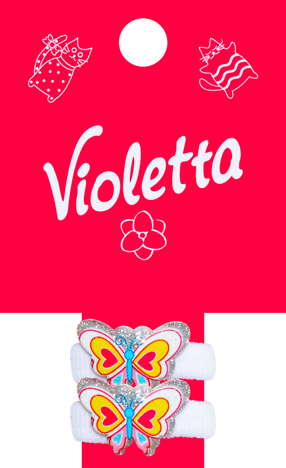 Violetta col. резинки д/волосся дит. з прикрасою арт. CH-SPR-21-309, 2шт