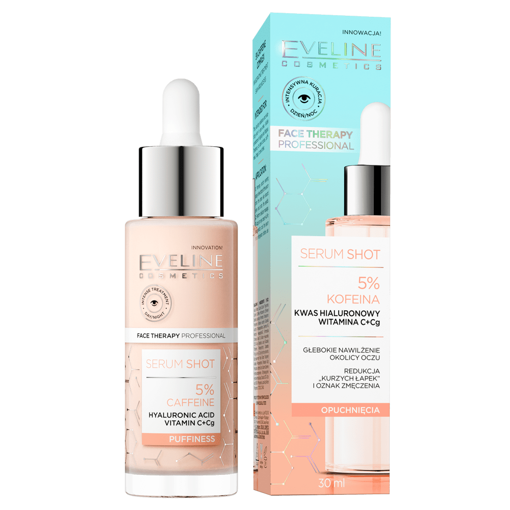 Сироватка Eveline для контуру навколо очей з компл. кофеїну 5% Serum Shot, 30 мл