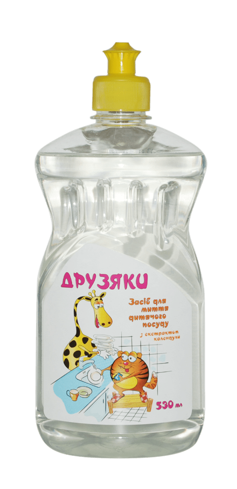 Друзяки средство для мытья детской посуды с экстраразмером Календулы, 530мл