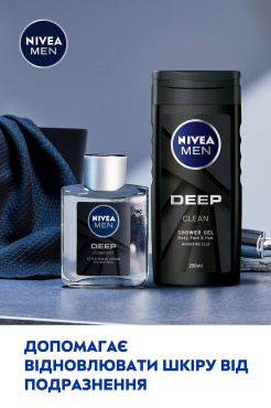 Nivea набір Men Deep Control (лосьйон після гоління, 100 мл+гель для душу, 250 мл) фото 6