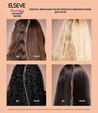 Жидкое экспресс-средство L'Oréal Paris Elseve Dream Long Wonder Water с эффектом ламинирования 200 мл фото 7