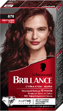 Крем-фарба для волосся Brillance №876 Вишуканий Рубін