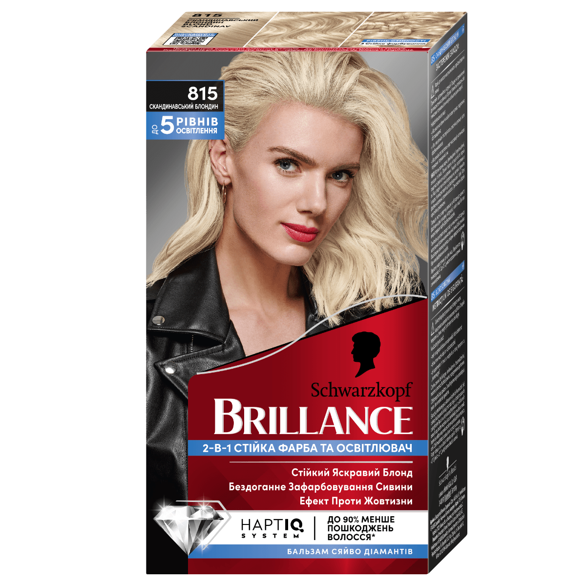 Крем-краска для волос Brillance №815 Скандинавский Блондин