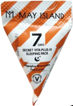 Нічна маска May Island 7 Days Secret Vita Plus-10 Sleeping Pack освітлююча 5 г