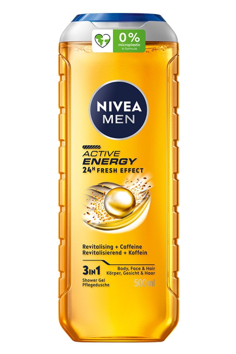 Гель для душа Nivea Boost 3 в 1 для тела, лица и волос, 500 мл.