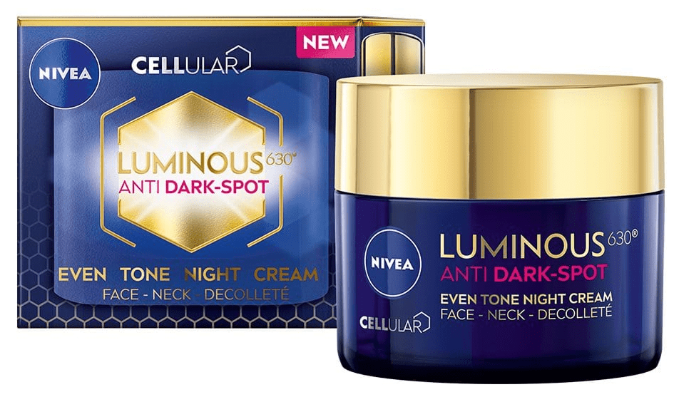 Нічний крем для обличчя Nivea Cellular Luminous630 проти пігментації 50 мл