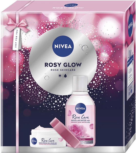 Подарунковий набір для обличчя NIVEA Rosy Glow: крем 50 мл, міцелярна вода 400 мл