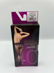 FRESCO колготы женские с ажурными трусиками Ajour 40den cappuccino 3, mini
