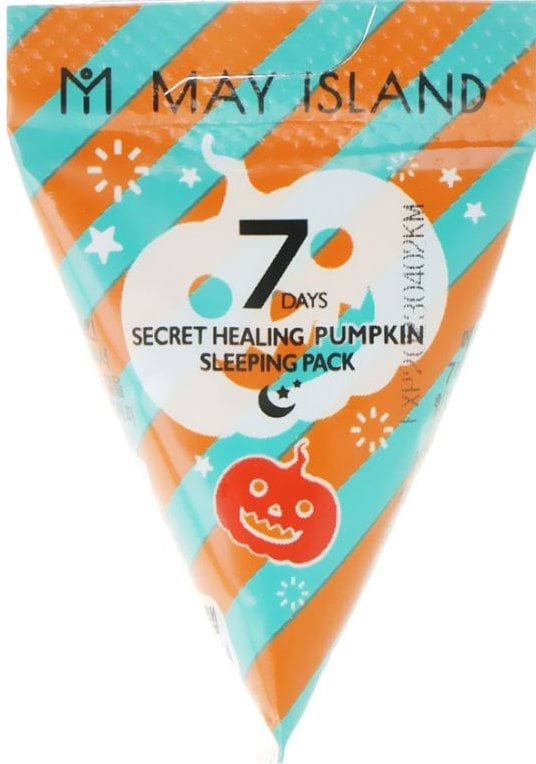 Нічна маска May Island 7 Days Secret Healing Pumpkin Sleeping Pack з гарбузом, заспокійлива 3 г