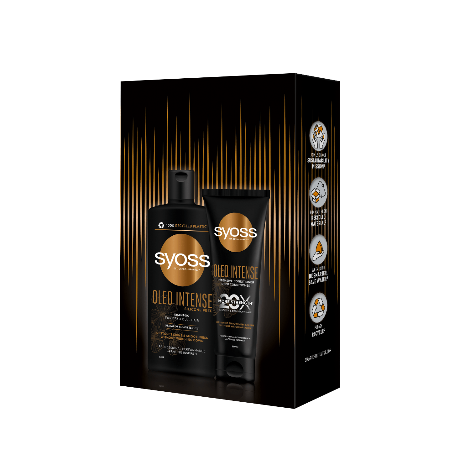 Syoss набор Oleo Intense (шампунь для волос, 440 мл+кондиционер для волос, 250 мл)