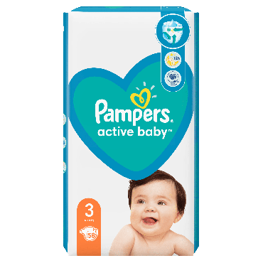 Pampers Active Baby подгузники Размер 3 (6-10 кг) 58 шт фото 1