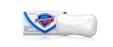 Мыло туалетное Safeguard Классическое ослепительно белое 90 г фото 1