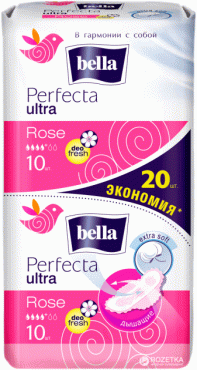 Прокладки Bella Perfecta ultra Rose deo fresh 10 + 10 шт