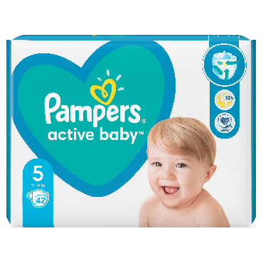 Pampers Active Baby подгузники Размер 5 11-16 кг, 42 подгузника фото 1