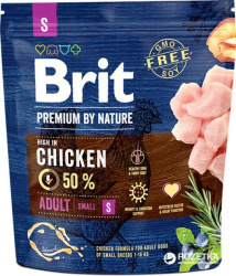 Brit Premium сухой корм для взрослых собак мелких пород с курицей, 1 кг