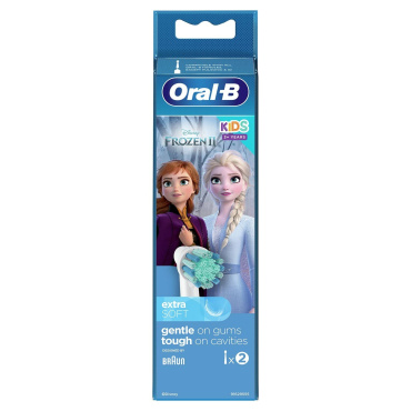 Насадки для електричної зубної щітки Oral B Kids Frozen II, 2 шт фото 1