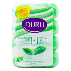Крем-мыло Duru Soft Sensations Зеленый чай, 4*80 г