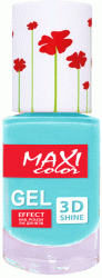 MAXI лак для ногтей гель эффект Color Hot Summer №05 Голубая лагуна, 10мл