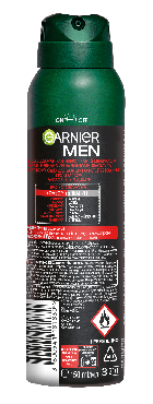 Спрей Дезодорант-Антиперспірант GARNIER Mineral Невидимий для чоловіків, 150 мл