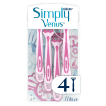 Одноразовые станки для бритья женские Simply Venus 3, 4 шт