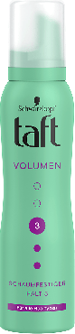 Пена для укладки волос Taft Volume фиксация 3, 150 мл