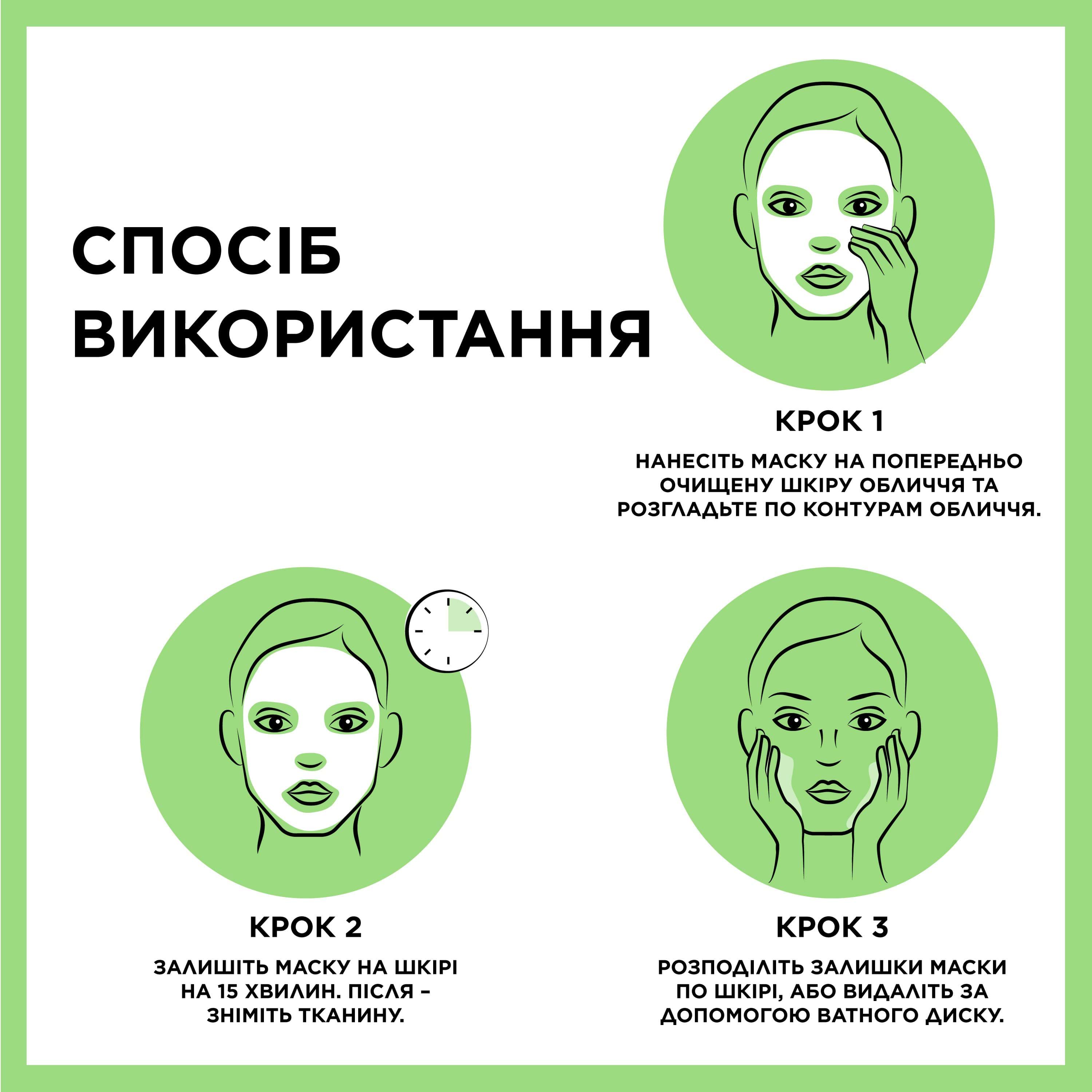 Тканевая маска Garnier Skin Naturals + уход для нормальной и комбинированной кожи, 32 г