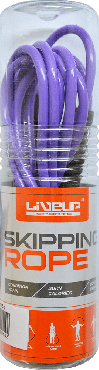 Скакалка в тубусі LiveUp фіолетова, 1 шт