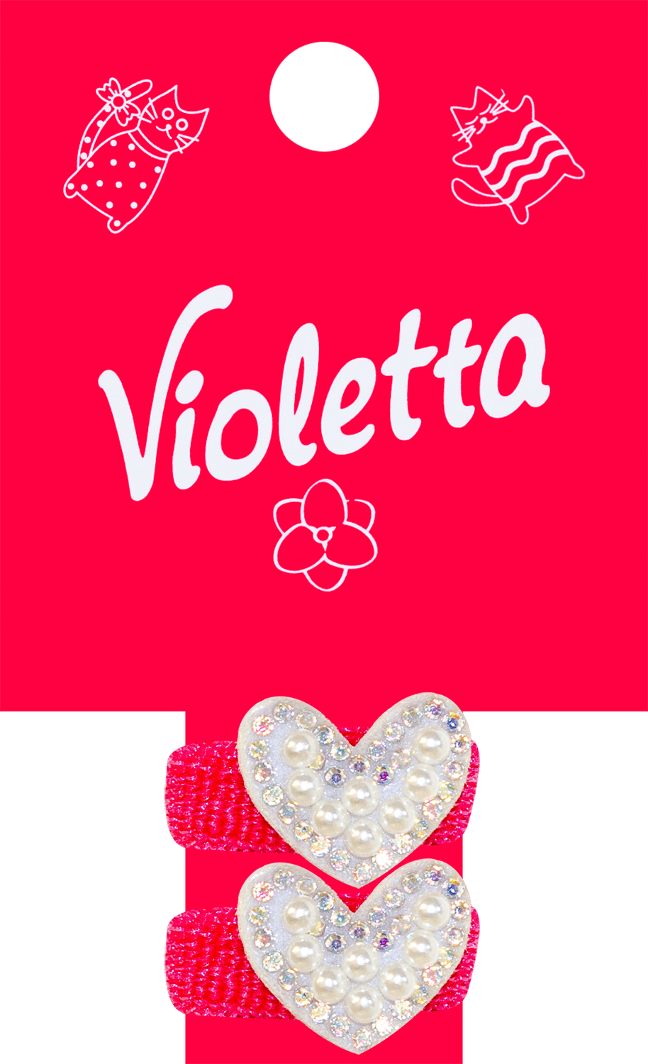Violetta col. резинки д/волосся дит. з прикрасою арт. CH-SPR-21-312, 2шт