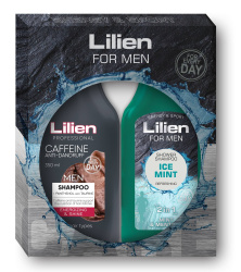 Lilien набор Ice Mint (шампунь для волос 350 мл; гель для душа 350 мл), 1 шт.