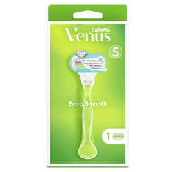 Станок для бритья Venus Extra Smooth с 1 сменным картриджем.