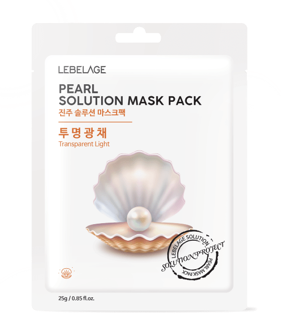 Маска тканинна для обличчя LEBELAGE з екстрактом перлів, 25 г