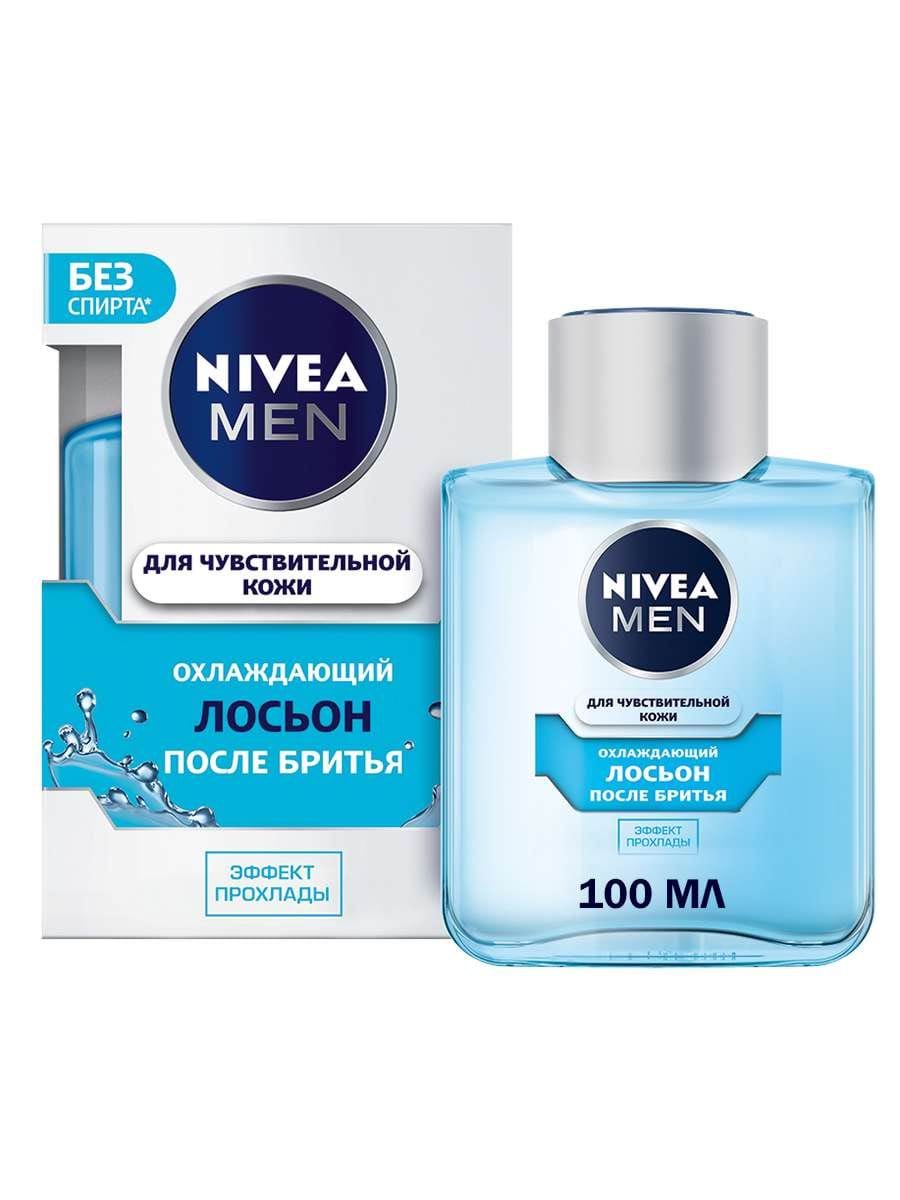 Лосьон после бритья Nivea Men 100 мл охлаждающий для чувствительной кожи.