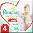 Pampers Premium Care Pants подгузники - трусики Размер 4 (9-15 кг), 38 шт