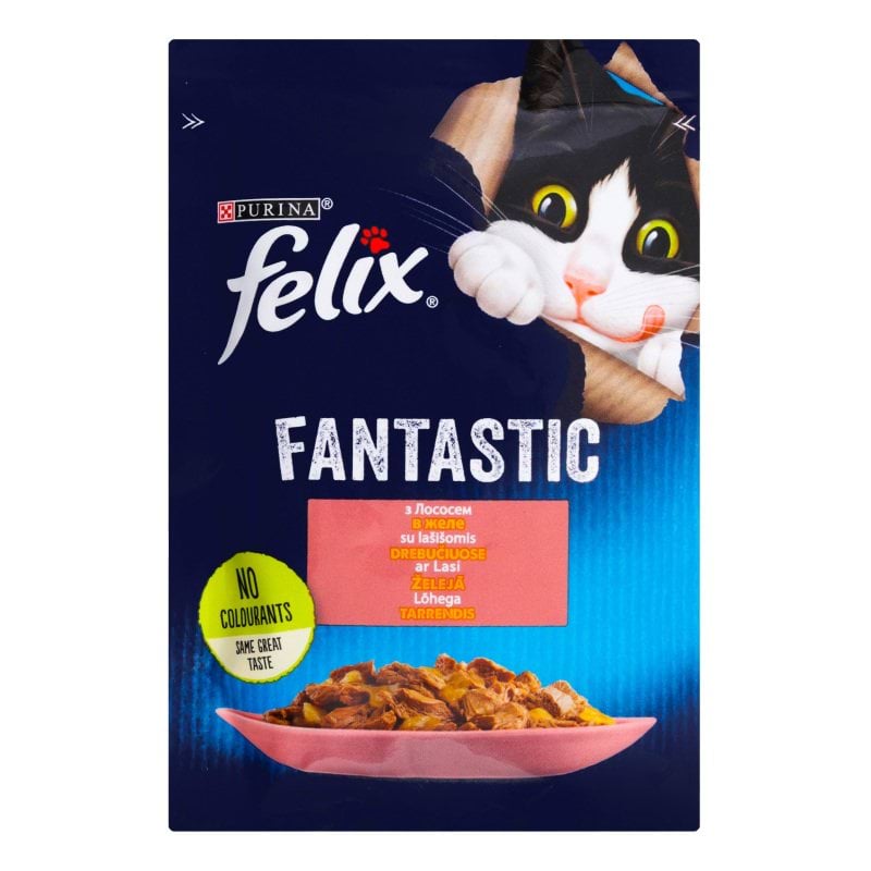 Шматочки у желе Felix Fantastic Лосось пауч. 85 г