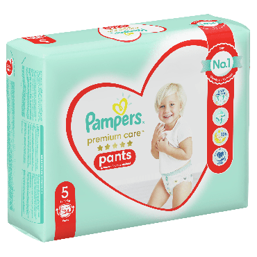 Підгузки - трусики Pampers Premium Care Pants Розмір 5 (12-17 кг), 34 шт фото 2