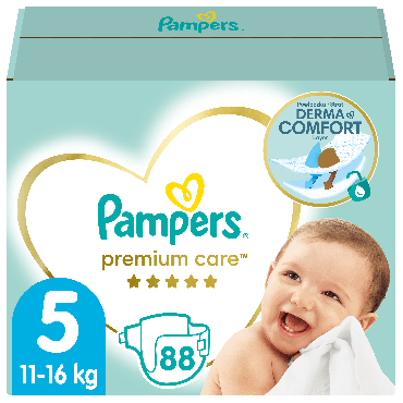 Підгузки Pampers Premium Care Розмір 5 (11-16 кг), 88 шт фото 1