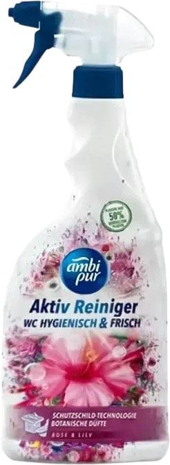 Засіб для чищення ванної кімнати Ambi Pur Троянда - Лілія 750 мл