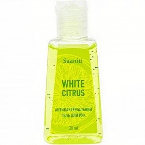 Гель для рук антибактеріальний Saaniti White Cirtus, 30 мл