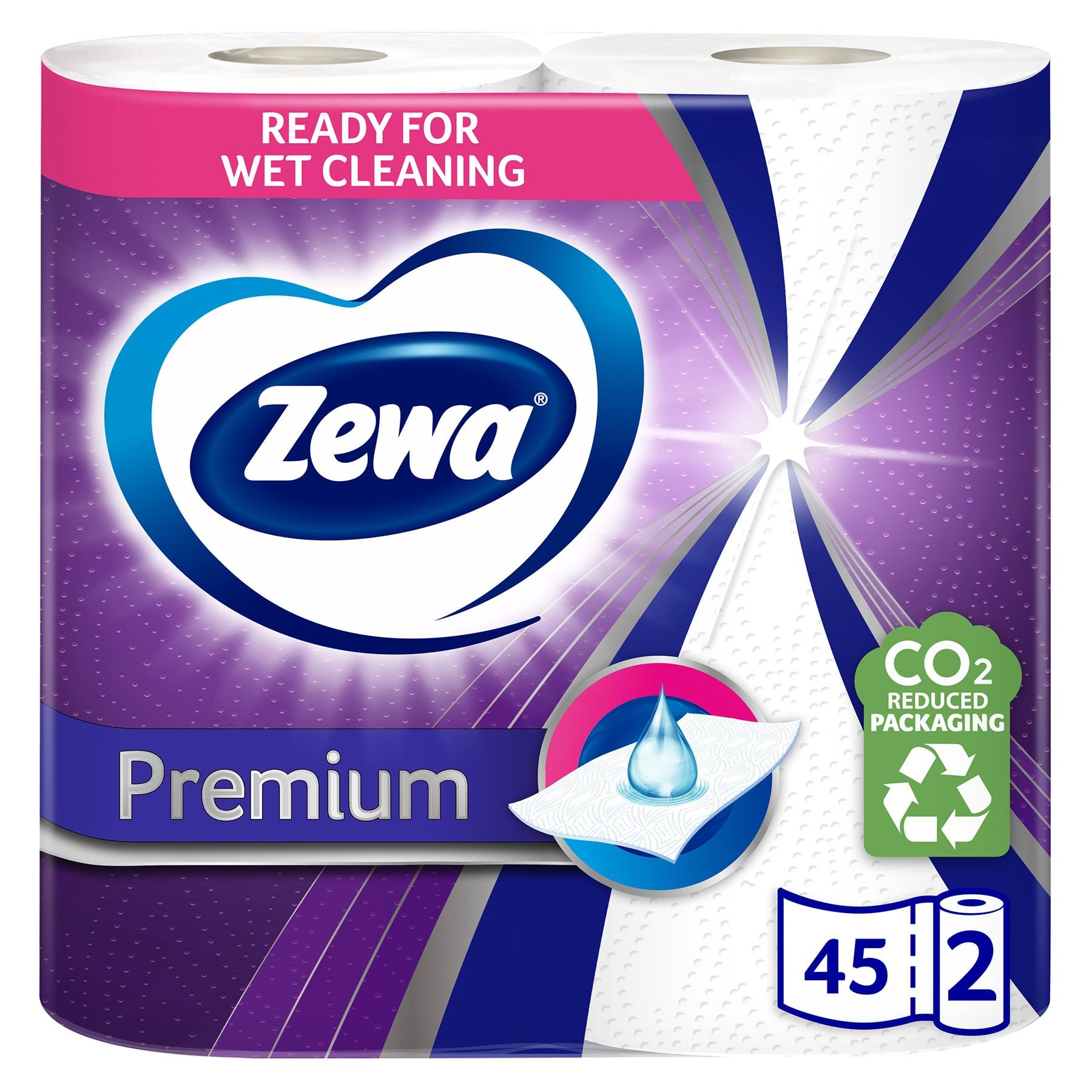 Zewa Premium паперові рушники 2 шари 2 рулони 45*2 відривів