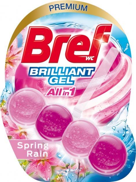 Bref гель для туалета Brilliant Gel Весной дождь, 50г