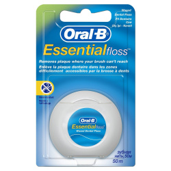 Зубная нить Oral-B Essential floss Waxed мятная, 50м