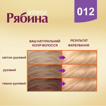 Крем-фарба для волосся Рябина Intense Світло-русявий, 133 мл фото 4